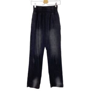 Comess Studios Sun Fade French Terry Wide Leg Black Sweatpants Size Large